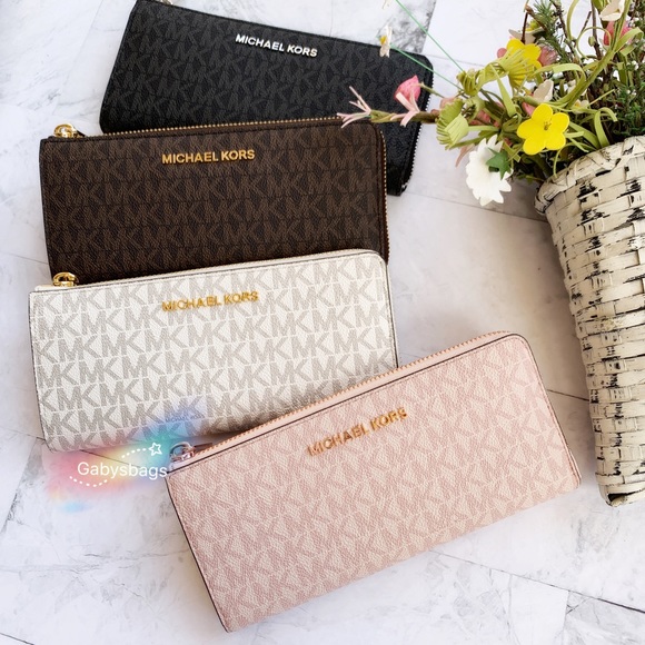 Gaby’sBags💕Michael Kors Tote & Wallet SET Black - Picture 6 of 8